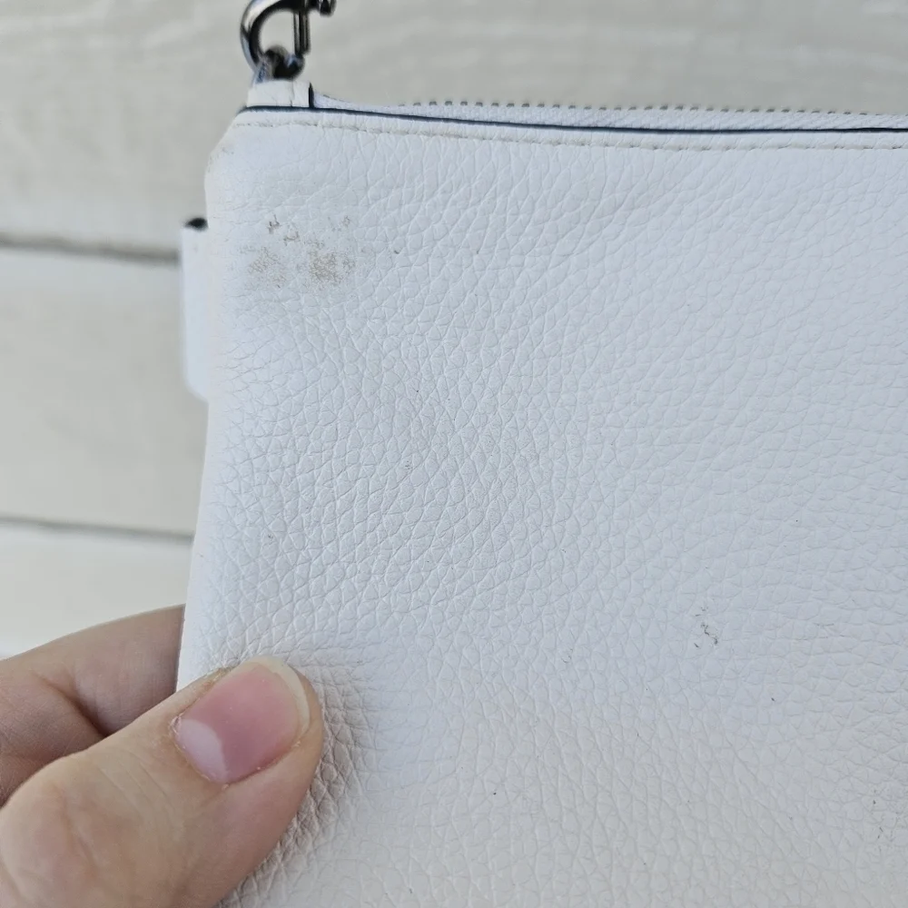 Coach Triple Crossbody in Colorblock black white pink